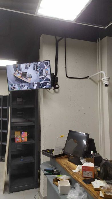 Установка камеры  Видеонаблюдения и домофона, камера урнатиш, камера