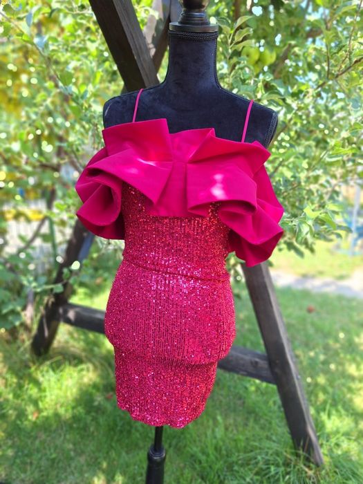 Rochie paiete, roz, Mizar, 36 S