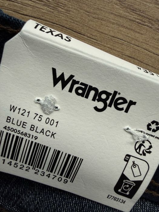 Blugi WRANGLER Texas Indigo Barbati | Marime 35 x 30 (Talie 90 cm)