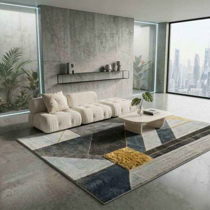 Висококачествени модерни килими за хол  с 3D ефект, Противоплъзгащи