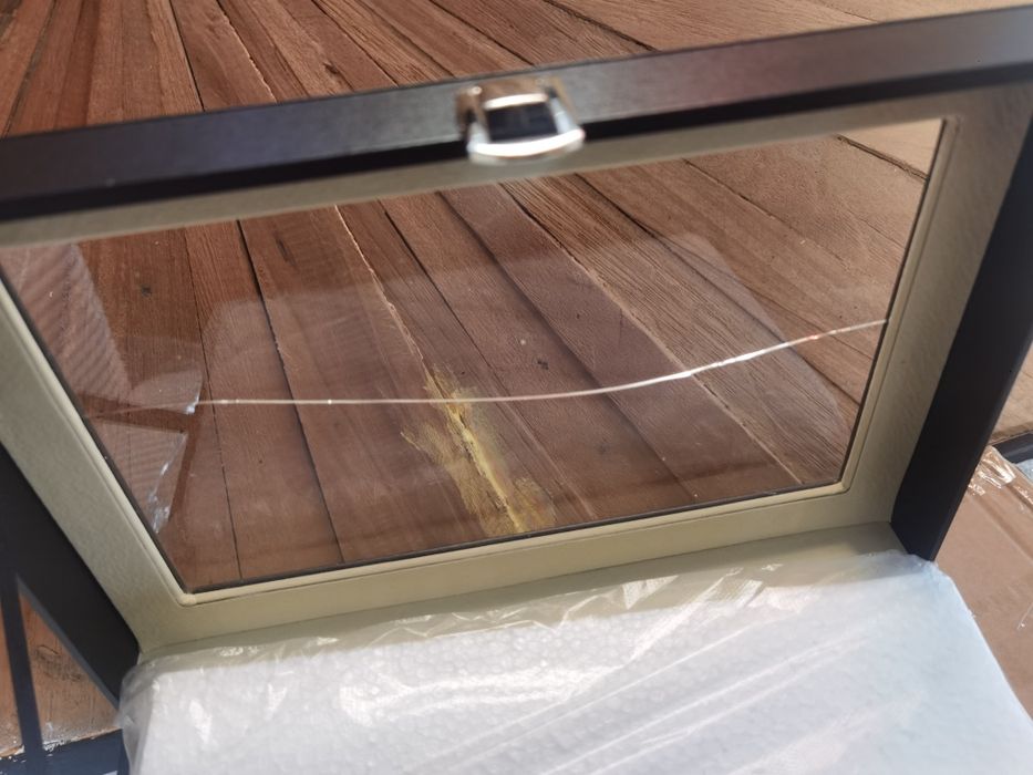 Cutie de ceasuri cu 12 compartimente și capac de sticlă, Negru