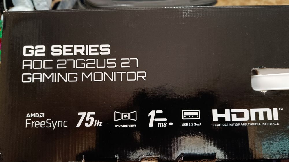 Гейминг монитор AOC - 27G2U5, 27", FHD, 75Hz, черен