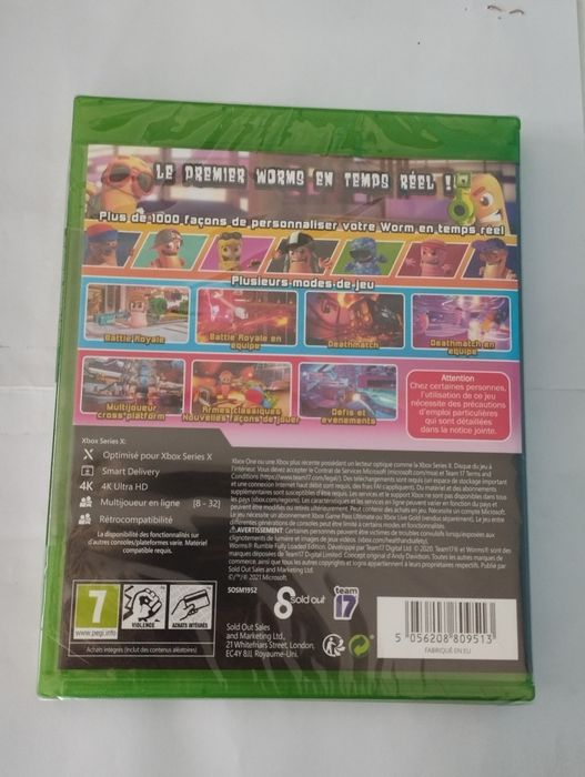 Игра за xbox X  worms rumble fully edition