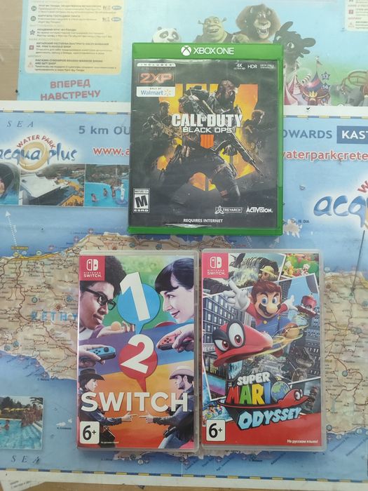 Продам игры Nintendo switch (+аксессуары к нему) и для Xbox one.
