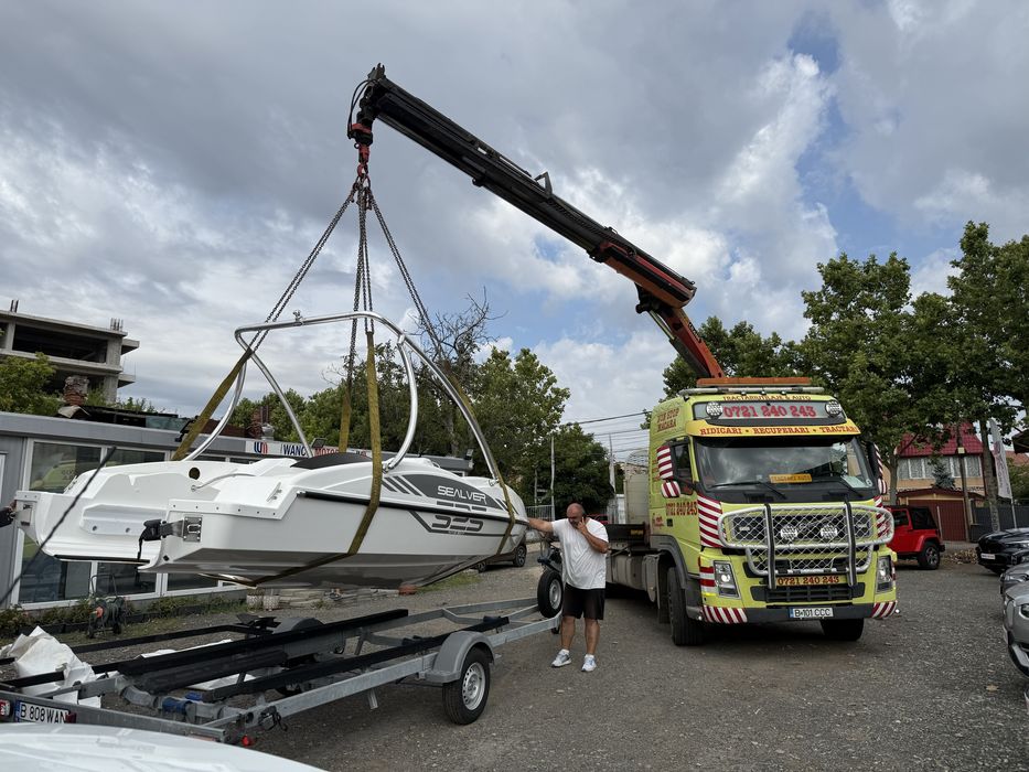 Volvo Fm platforma cu macara
