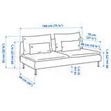 Canapea IKEA Söderhamn 3 locuri – secțiune modulară Fridtuna gri inchis