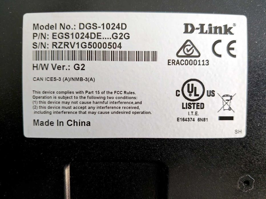 D-Link DGS-1024D (24-Port Gigabit Ethernet Switch) – Тестван и работещ