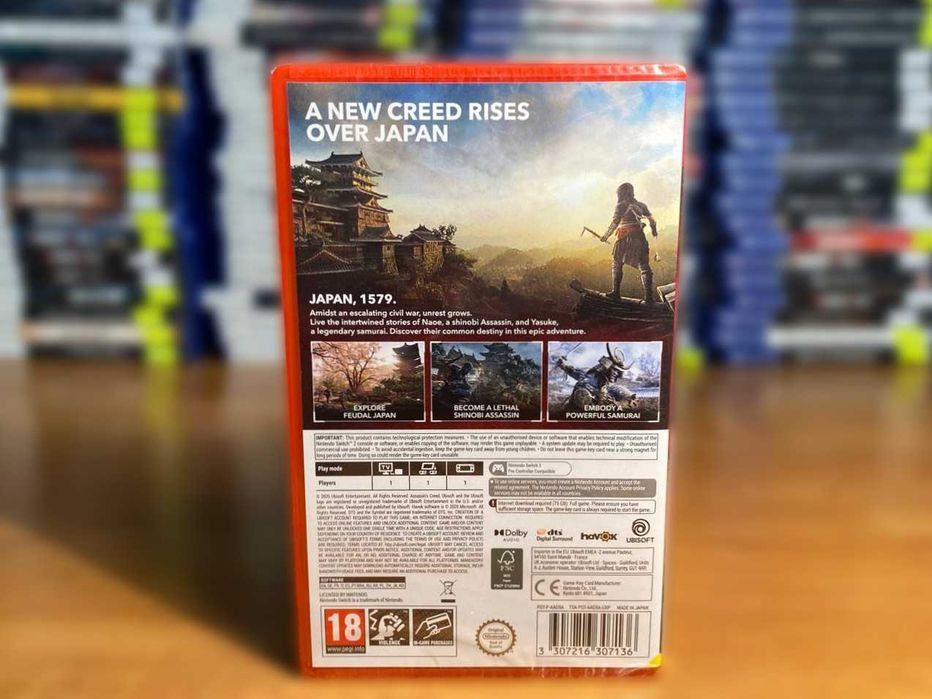 Новый Assassin's Creed Shadows Nintendo Switch 2/ Ассассин Нинтендо 2