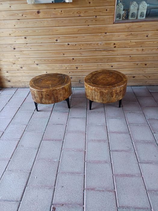 Mese cafea trunchi larice