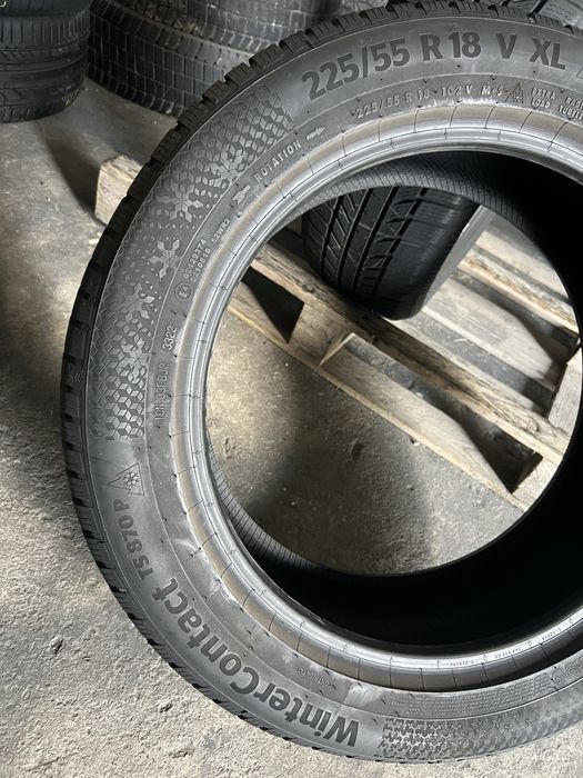 2 anvelope de iarna 225/55/18 Continental 7.2 mm DOT 2022!