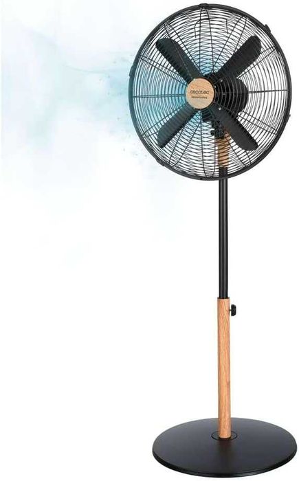 Подов вентилатор Cecotec EnergySilence Woodstyle, 50W, дървесен вид