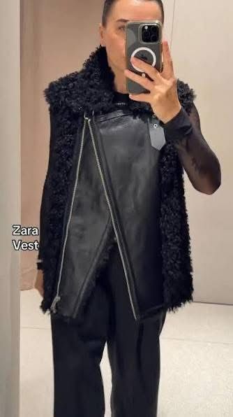 Нов елек с косъм ZARA