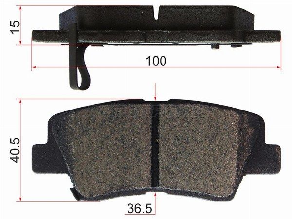 Колодки тормозные зад  Kia Ceed