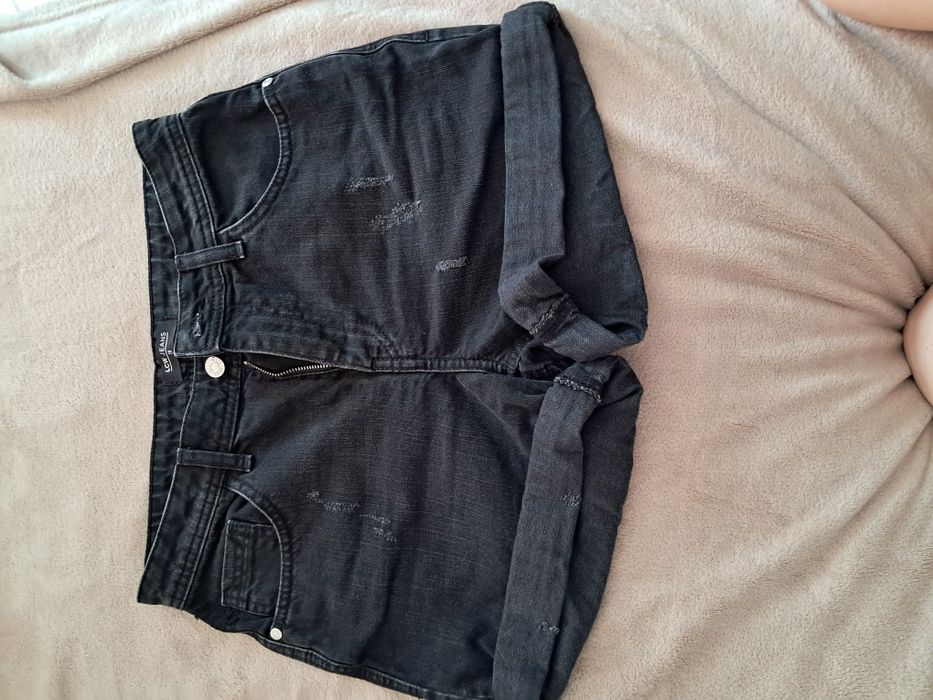 Черни къси дънки