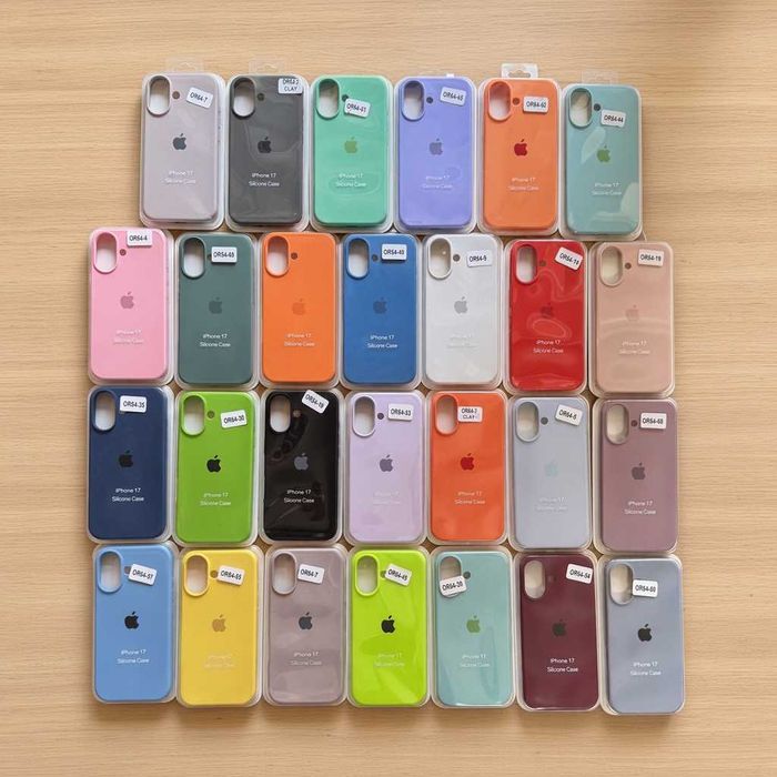Apple Case Силиконов Кейс за iPhone 17 Pro Max 17 Air 16 Pro Max 15 Pro Max 14 Pro Max 13 Pro Max