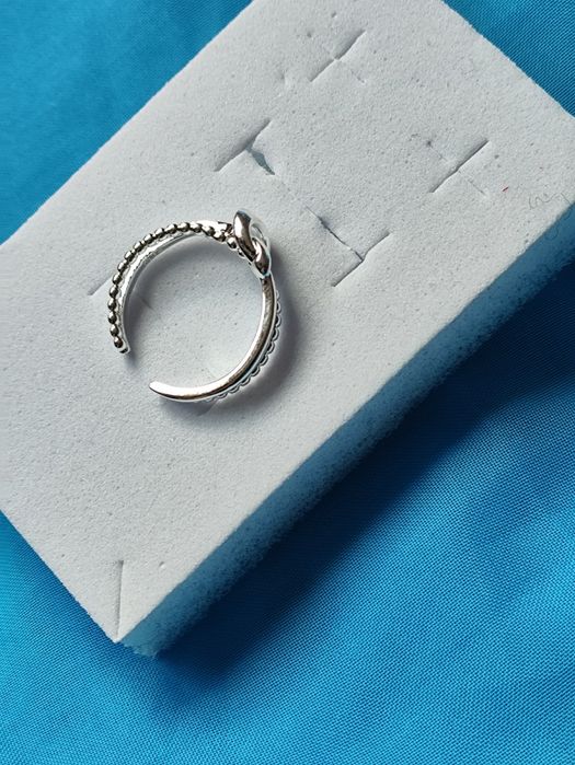 Сребърен регулируем пръстен възел