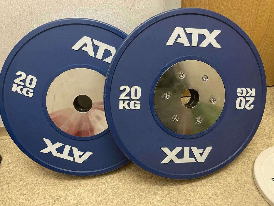 Състезателни Олимпийски Дискове - 2 × 20 кг, WEIGHTLIFTING , Тежести