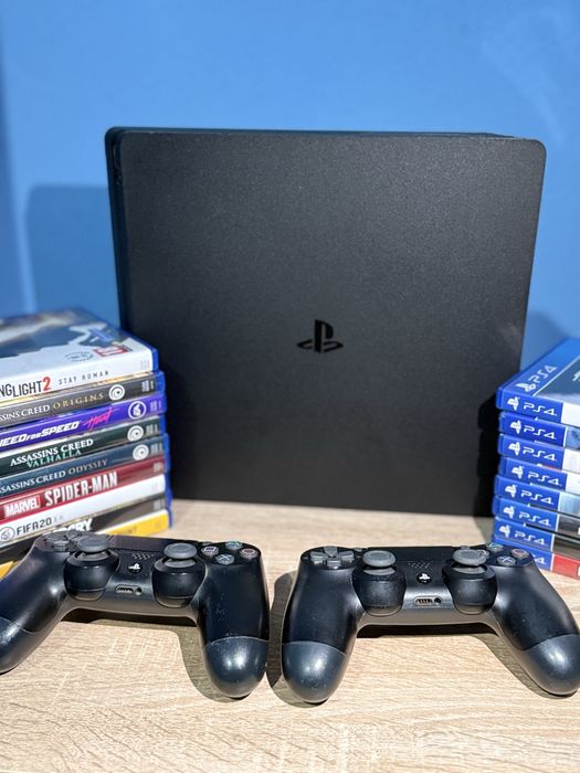 PS4 Slim 500 gb +17 jocuri+2 manete OFERTĂ!!!