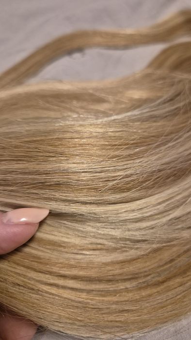 Екстеншън опашка от  100 %  естествена коса, 60 см,  150 гр