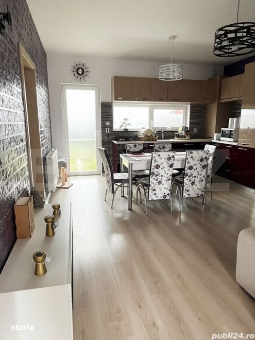 Duplex 3 camere 70mp utili, 250mp teren, complet mobilat utilat Bucova