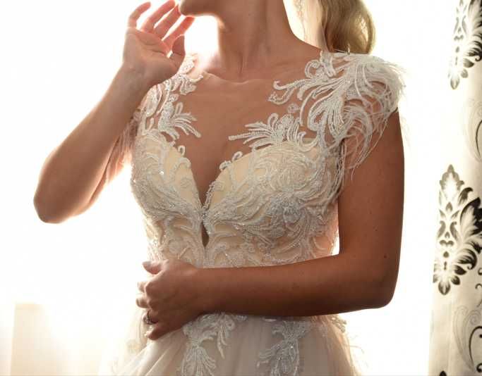 Rochie de Mireasa S - M Alb / Ivory