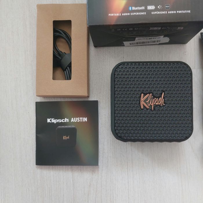Преносима Bluetooth Тонколона Klipsch Austin – Мощен Звук | IP67 Водоустойчива | 12ч Батерия | НОВА