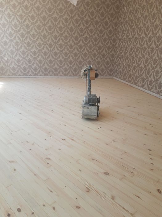 Шлифовка пол полировка палубный пол паркет лакировка реставрация