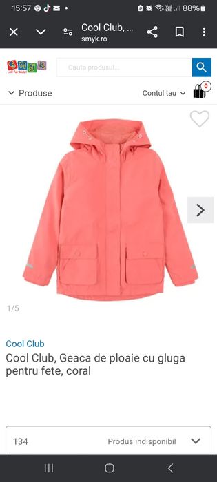 Jacheta fete subțire mar. 152 / tricou Pusheen