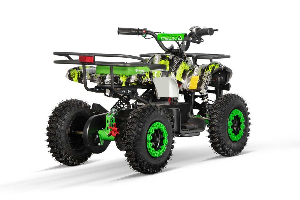 ATV electric NITRO Torino Quad 1000W 36V 12Ah, grafiti green