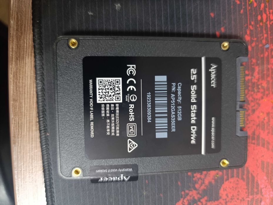 Продам ссд диск Apacer 512gb