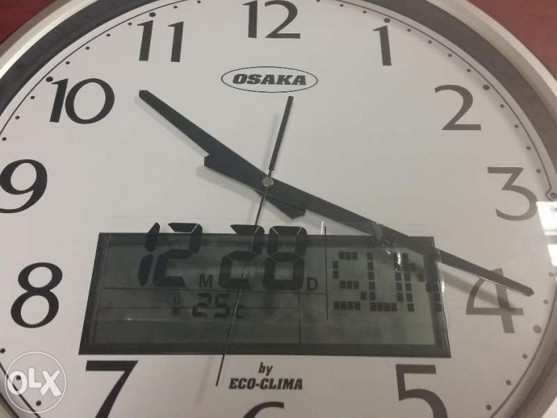 ТОП ОФЕРТА 65лв.! Стенен часовник OSAKA ЕCO-3164