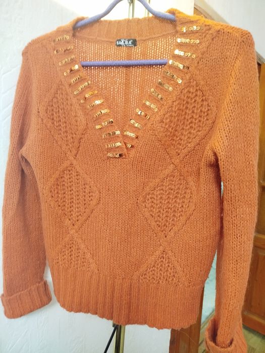 Женский натуральный пуловер