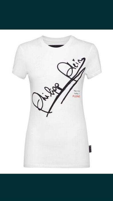 Tricou Philipp Plein alb L