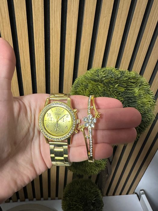 Set elegant: Ceas damă + Brățară | Stil Premium