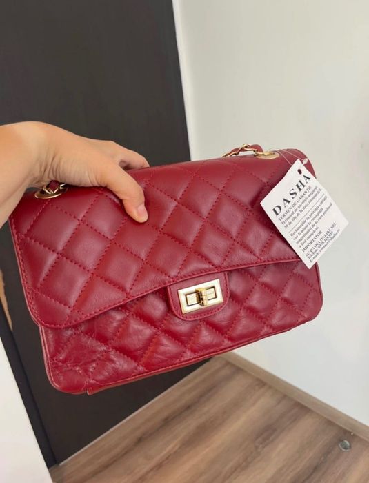 Geanta noua din piele naturala made in Italy