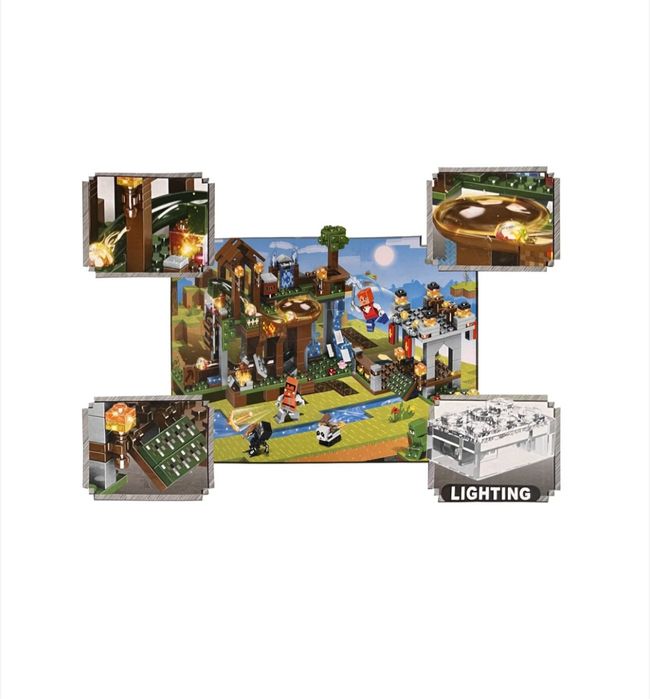 Конструктор Minecraft – 426 части със светещи елементи