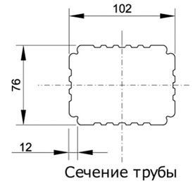 Водосток прямоугольный