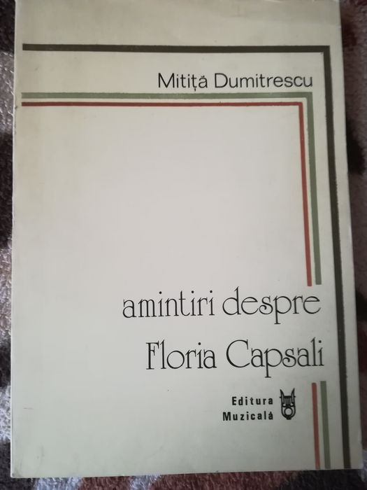 Carte Amintiri despre Floria Capsali