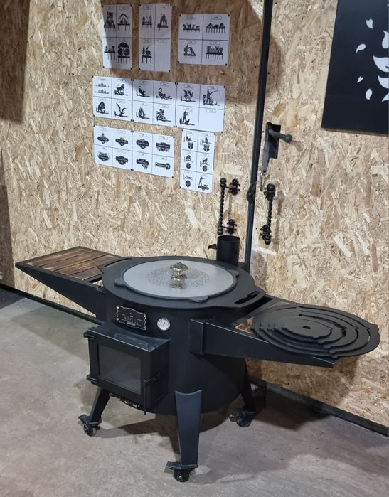 Очаг PRO-028,печь для казана, казан, гриль, мангал, учаг, учак