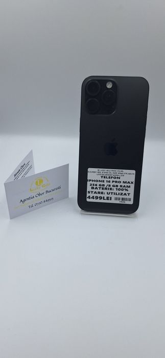 IPhone 16 Pro Max 256 GB 100% Baterie #49696