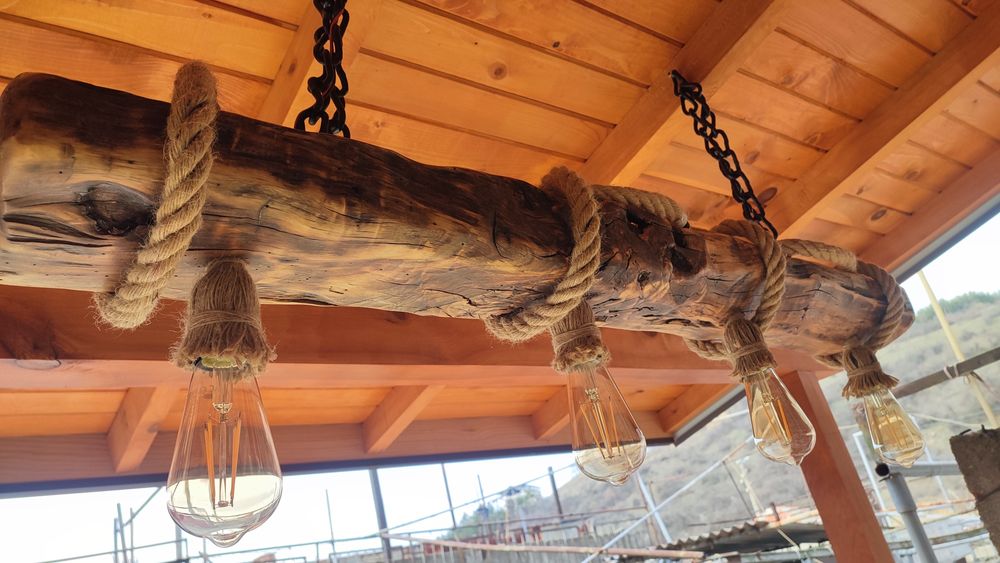 Дървен Полюлей рустик