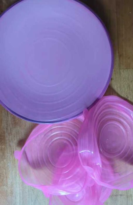 Комплект силиконови капаци за съдове за храна