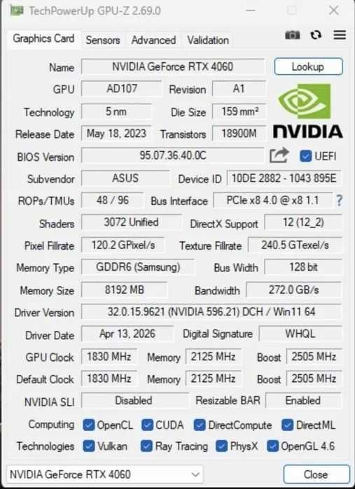 RTX 4060 Dual Fan