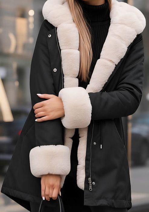 Дамско черно яке, размер М