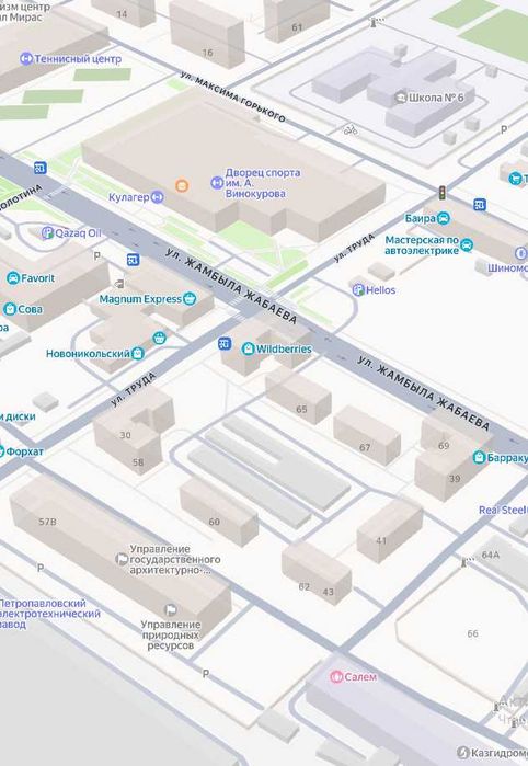 однокомнатная квартира  46,5кв в Жас Оркен (ДСР)