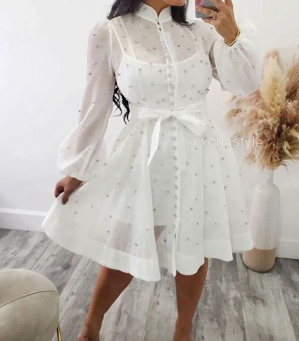 Bestseller  риза рокля с кристали