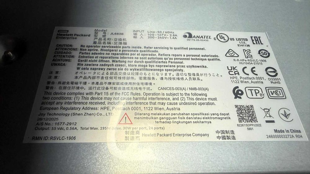 Switch HP Aruba Instant On 1930, 24 Porturi PoE 195W - SIGILAT