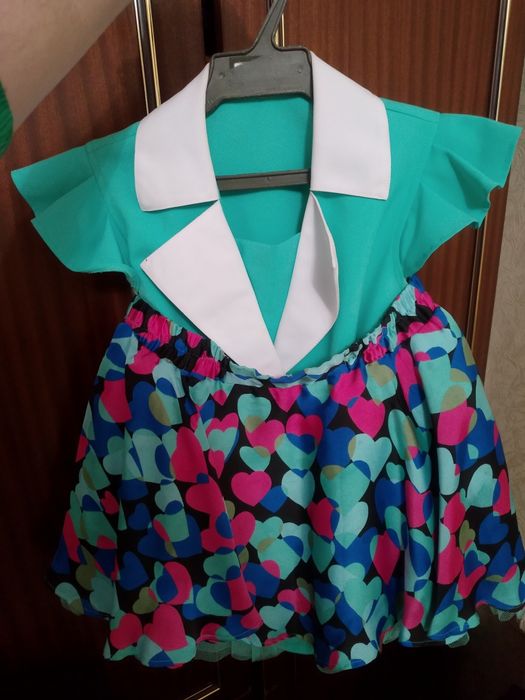 Платье комплект боди и юбка 8-9лет