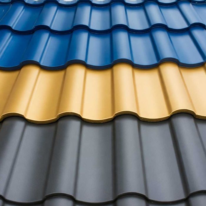 Металлочерепица "Каскад" 0,45 мм, размер 1,19 м