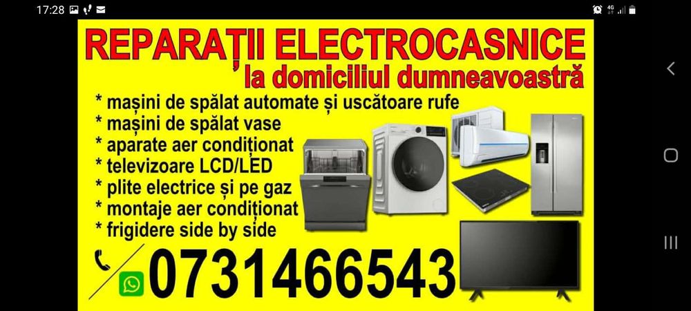 Reparatii mașini de spalat
